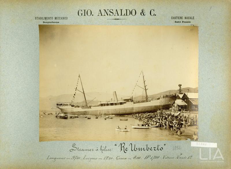 Gio. Ansaldo & C. - varo del piroscafo misto Re Umberto